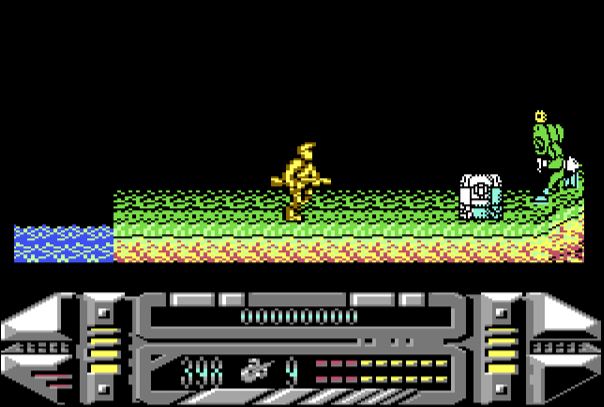 Astro Marine Corps - Commodore 64 game screenshot (1990) by Dinamic